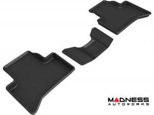 Alfa Romeo Stelvio Floor Liners - All Weather - Rubberized - Premium - Rear 3 Piece Set